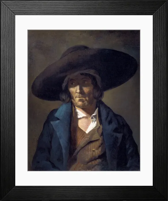 Framed Print : GɒICAULT, Th鯤ore (1791-1824). Portrait d homme Framed Print : GɒICAULT, Th鯤ore (1791-1824). Portrait d homme