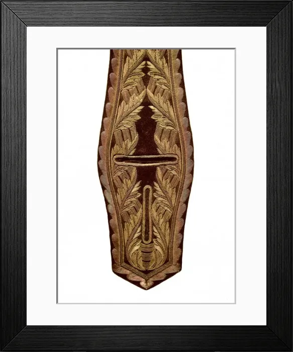 Framed Print : Dagger-holder. Textiles. SPAIN. Madrid. Army Framed Print : Dagger-holder. Textiles. SPAIN. Madrid. Army