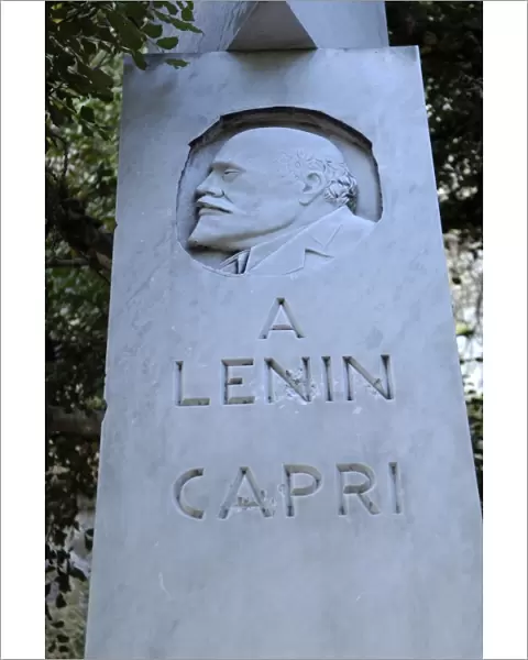 ITALY. Capri. Capri Island. Statue of Lenin in