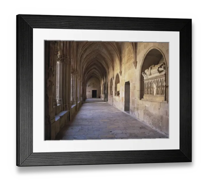 Framed Print : Monastery of Santes Creus. SPAIN. CATALONIA Framed Print : Monastery of Santes Creus. SPAIN. CATALONIA
