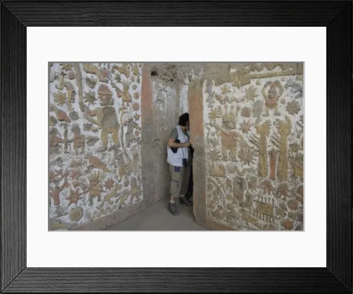 Framed Print : PERU. Trujillo. Huaca de la Luna. Huaca de la Framed Print : PERU. Trujillo. Huaca de la Luna. Huaca de la