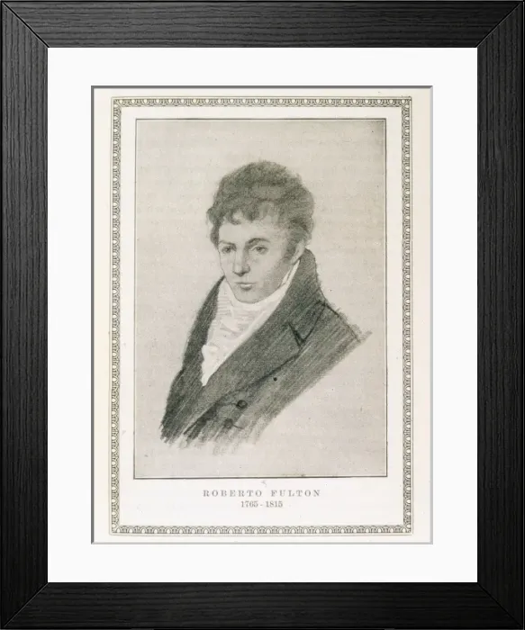 Framed Print : FULTON, Robert (1765-1815). North-American nautical Framed Print : FULTON, Robert (1765-1815). North-American nautical
