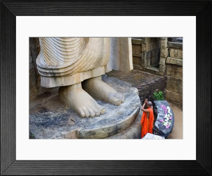 Framed Print : SRI LANKA. Aukana. Aukana Buddha (5th c. ), 12 Framed Print : SRI LANKA. Aukana. Aukana Buddha (5th c. ), 12