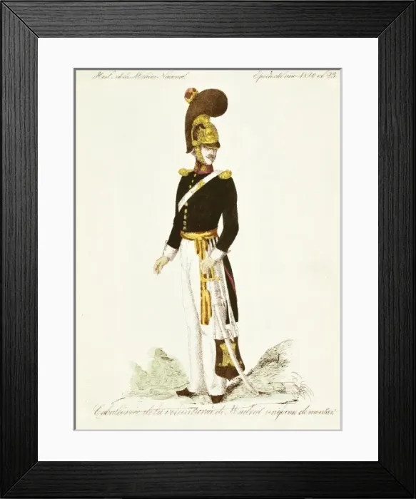 Framed Print : Spain. Liberal Triennium (1820-1823). Volunteer Framed Print : Spain. Liberal Triennium (1820-1823). Volunteer