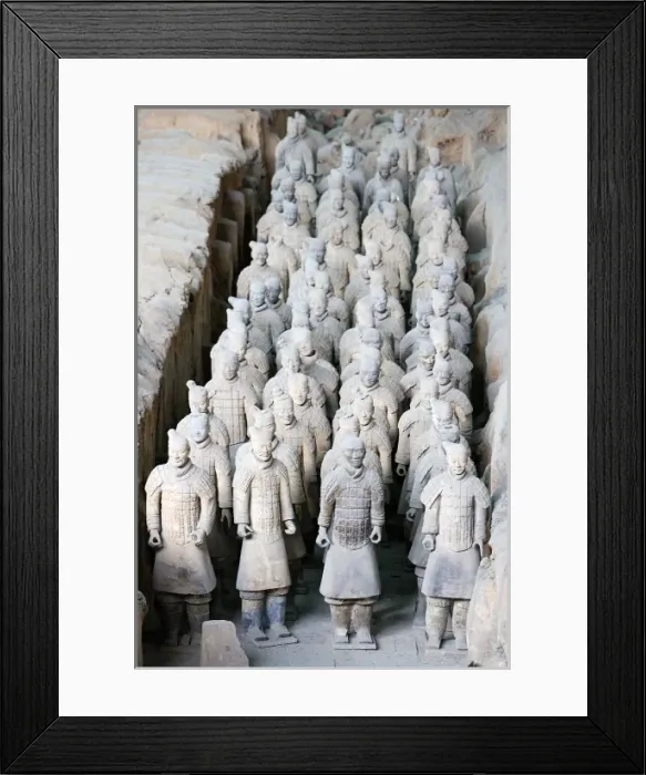 Framed Print : Terracotta Army. 221-206 BC. CHINA. Xian. Mausoleum Framed Print : Terracotta Army. 221-206 BC. CHINA. Xian. Mausoleum