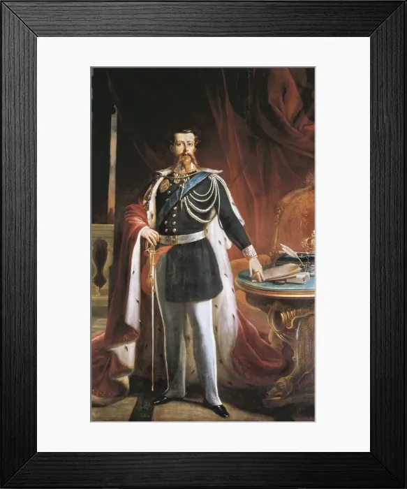 Framed Print : Victor Emmanuel II (1820-1878). Portrait by Biscarre Framed Print : Victor Emmanuel II (1820-1878). Portrait by Biscarre