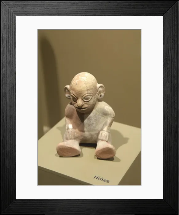 Framed Print : Ceramics depicting the stages of life (3rd c Framed Print : Ceramics depicting the stages of life (3rd c