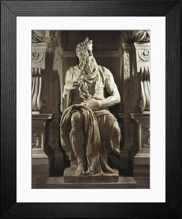 Framed Print : Michelangelo (1475-1564). Moses. 1513-1515. ITALY Framed Print : Michelangelo (1475-1564). Moses. 1513-1515. ITALY
