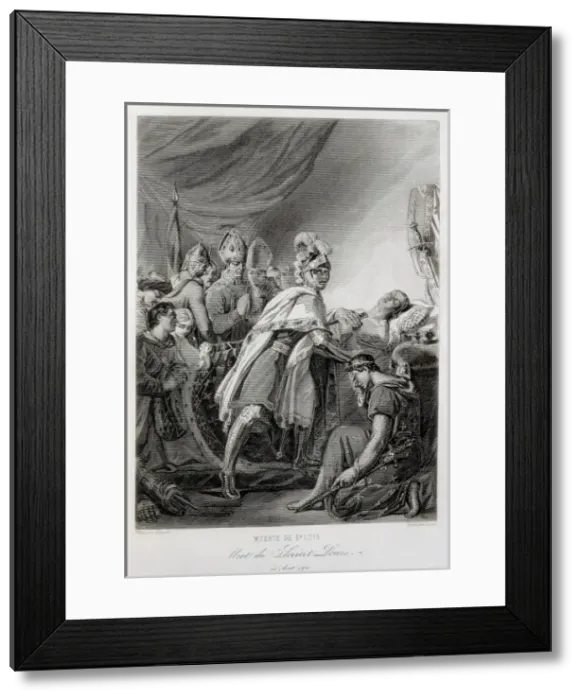 Framed Print : Eighth Crusade (1270). Deat of Saint Louis in Framed Print : Eighth Crusade (1270). Deat of Saint Louis in