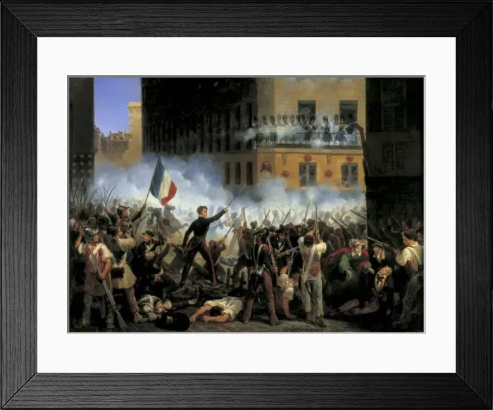 Framed Print : LECOMTE, Hippolyte (1781-1857). Fight at Rohan Framed Print : LECOMTE, Hippolyte (1781-1857). Fight at Rohan