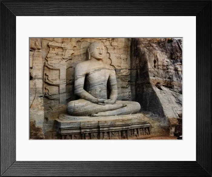 Framed Print : SRI LANKA. Polonnaruwa. Gal Vihara or Rock Temple Framed Print : SRI LANKA. Polonnaruwa. Gal Vihara or Rock Temple