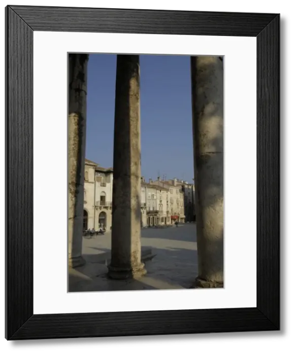 Framed Print : CROATIA. Pula. Forum Square seen from the Temple Framed Print : CROATIA. Pula. Forum Square seen from the Temple
