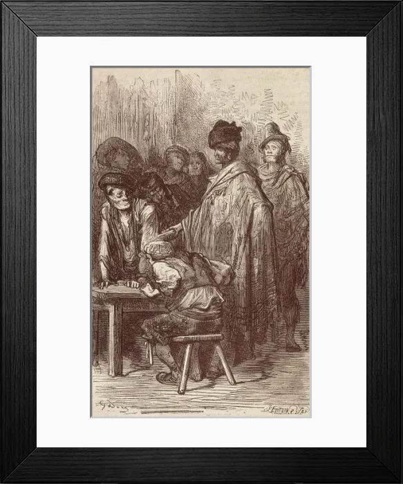 Framed Print : Bar un Madrid. Illustration from Charles Davillier s Framed Print : Bar un Madrid. Illustration from Charles Davillier s