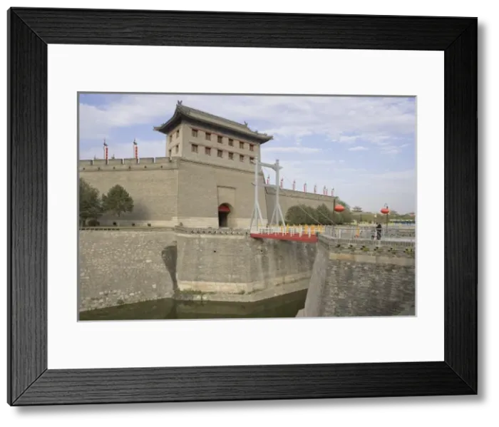 Framed Print : CHINA. Xian. City walls Framed Print : CHINA. Xian. City walls