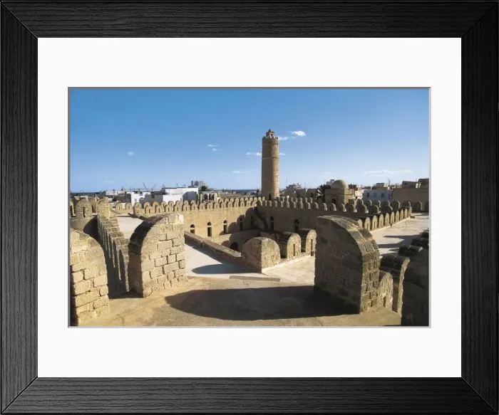 Framed Print : TUNISIA. SUSAH. Sousse. Rᢩda o ribat de Susa Framed Print : TUNISIA. SUSAH. Sousse. Rᢩda o ribat de Susa