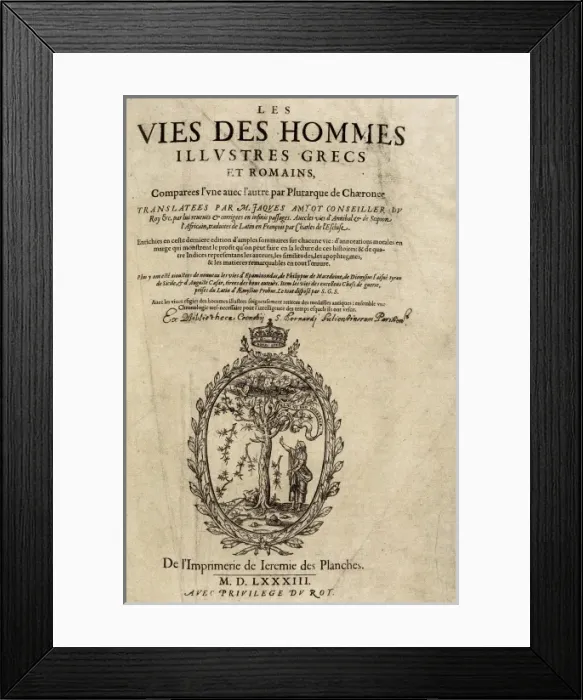 Framed Print : PLUTARCH (45-125). Greek writer, philosopher Framed Print : PLUTARCH (45-125). Greek writer, philosopher