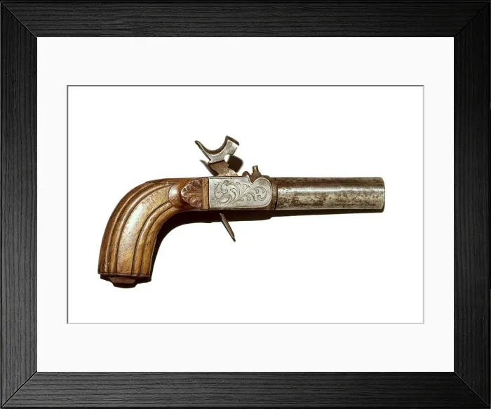 Framed Print : English gun with unscrewable cannon. SPAIN. Vitoria Framed Print : English gun with unscrewable cannon. SPAIN. Vitoria