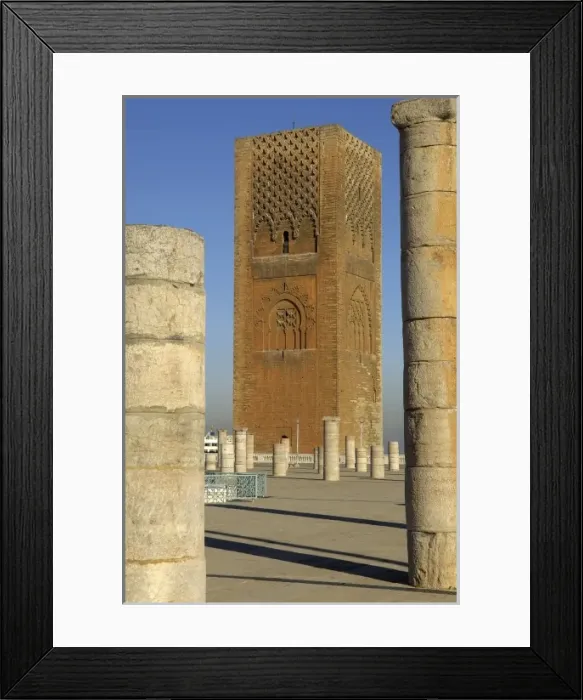Framed Print : MOROCCO. Rabat. Tour Hassan (1195-1199). Islamic Framed Print : MOROCCO. Rabat. Tour Hassan (1195-1199). Islamic