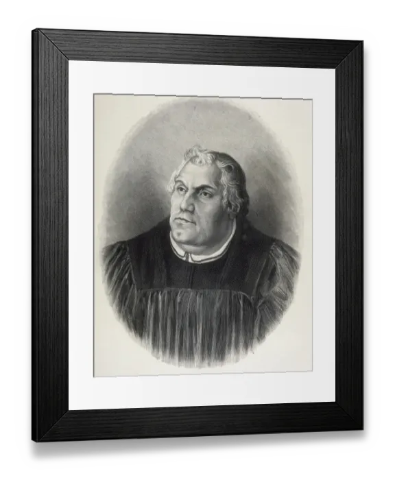 Framed Print : LUTHER, Martin (1483-1546). German religious Framed Print : LUTHER, Martin (1483-1546). German religious
