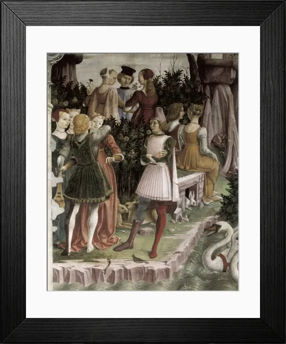 Framed Print : COSSA, Francesco del (1435-1478). Allegory of Framed Print : COSSA, Francesco del (1435-1478). Allegory of
