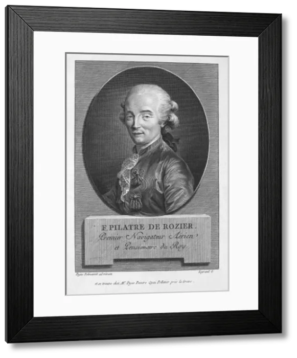 Framed Print : PILATRE DE ROZIER, Jean Fran篩s (1754-1785) Framed Print : PILATRE DE ROZIER, Jean Fran篩s (1754-1785)