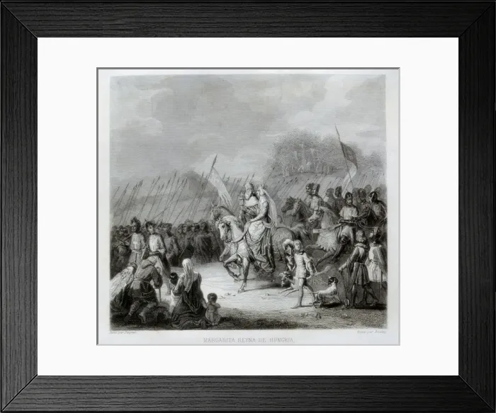 Framed Print : III Crusade. Marguerite of France leading Framed Print : III Crusade. Marguerite of France leading
