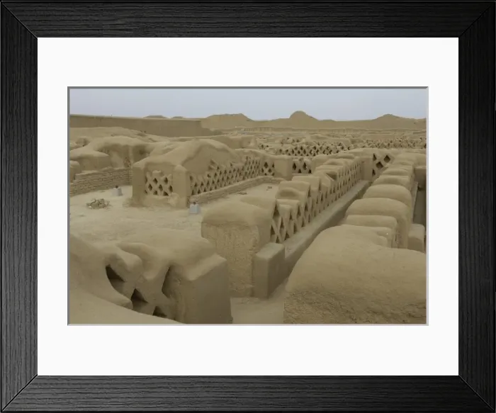 Framed Print : PERU. Trujillo. Chan Chan. Chan Chan Archaeological Framed Print : PERU. Trujillo. Chan Chan. Chan Chan Archaeological