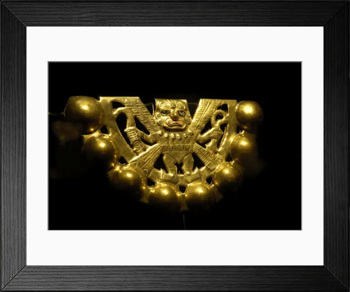 Framed Print : Golden ritual rattle for the waist (3rd c. AD) Framed Print : Golden ritual rattle for the waist (3rd c. AD)