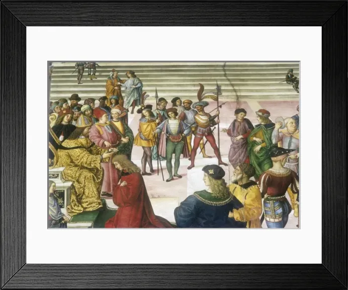 Framed Print : Piccolomini Library. Piccolomini is crowned poet Framed Print : Piccolomini Library. Piccolomini is crowned poet