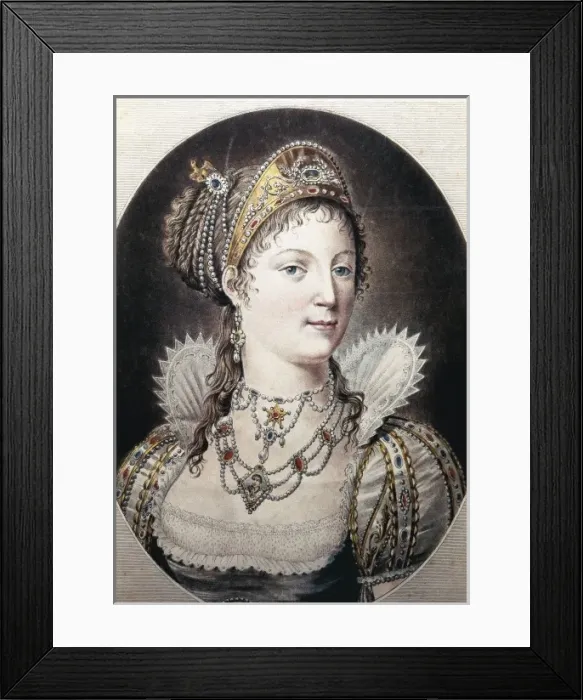 Framed Print : Marie-Louise (1791-1847). Empress of France (1810-1814) Framed Print : Marie-Louise (1791-1847). Empress of France (1810-1814)