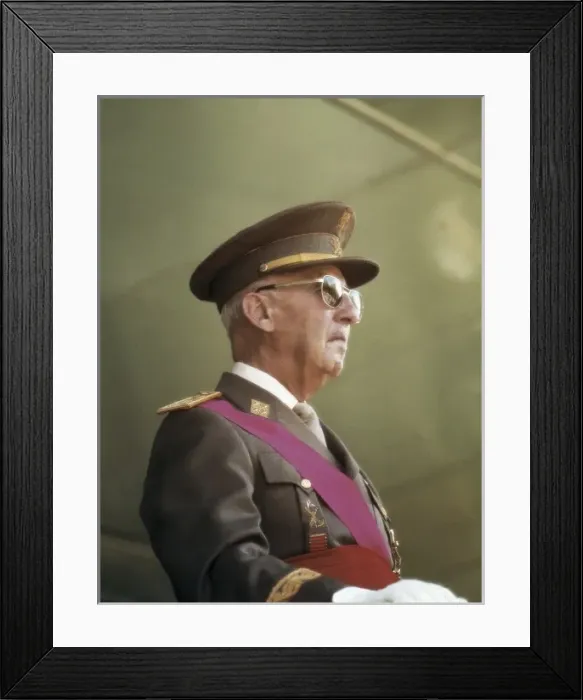 Framed Print : FRANCO BAHAMONDE, Francisco (1892-1975). Spanish Framed Print : FRANCO BAHAMONDE, Francisco (1892-1975). Spanish