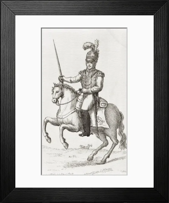 Framed Print : Cuirasser of the Spanish Royal Guard (1825) Framed Print : Cuirasser of the Spanish Royal Guard (1825)