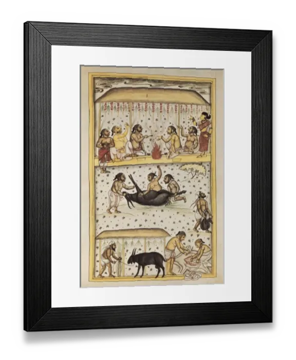 Framed Print : Book of the Moghul. Ms. 8300. 17th c. Brahman Framed Print : Book of the Moghul. Ms. 8300. 17th c. Brahman
