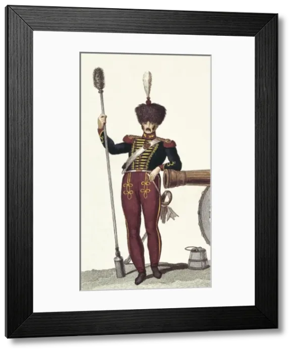 Framed Print : Artillery of the Royal Guard (1824). Picture