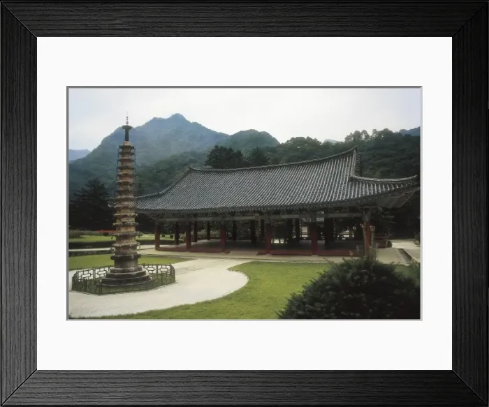 Framed Print : NORTH KOREA. NORTH PYONGAN. Myohyang. Pohyon Framed Print : NORTH KOREA. NORTH PYONGAN. Myohyang. Pohyon
