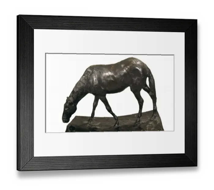 Framed Print : DEGAS, Edgar (1834-1917). Horse at Trough. 1866-1868 Framed Print : DEGAS, Edgar (1834-1917). Horse at Trough. 1866-1868