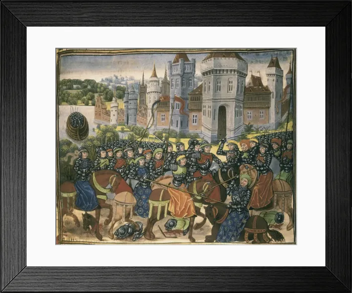 Framed Print : Great Chronicles of France (1492). First page Framed Print : Great Chronicles of France (1492). First page