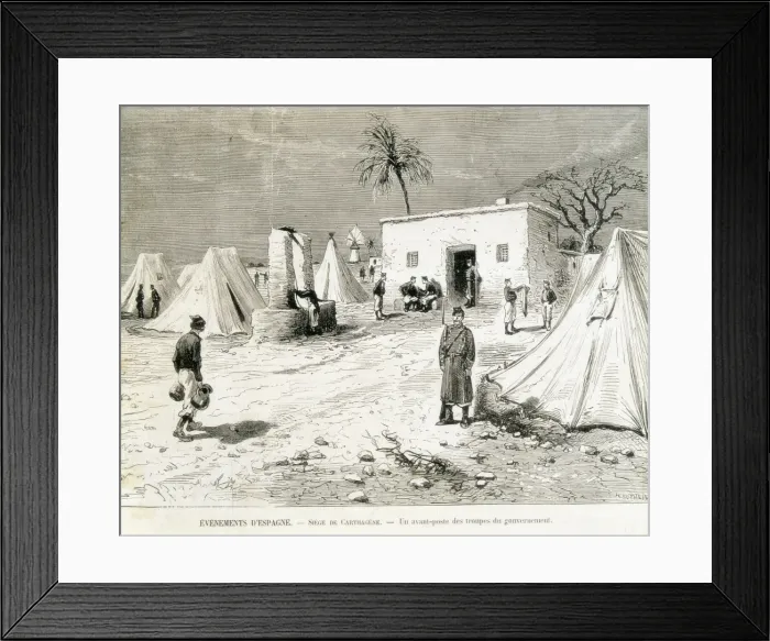 Framed Print : Spain. First Spanish Republic (1873-1874). Canton Framed Print : Spain. First Spanish Republic (1873-1874). Canton