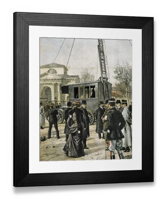 Framed Print : Guglielmo Marconi assists in Milan to the test Framed Print : Guglielmo Marconi assists in Milan to the test