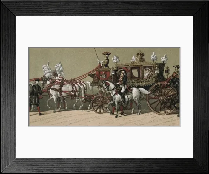 Framed Print : Spain (1879). Weeding of Alfonso XII and Mar Framed Print : Spain (1879). Weeding of Alfonso XII and Mar