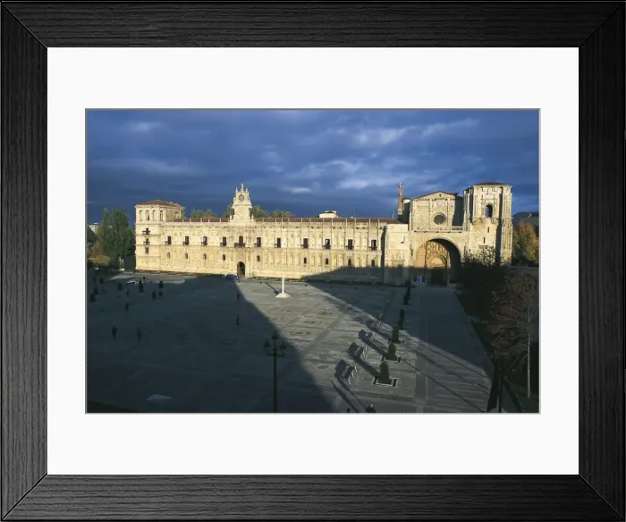 Framed Print : SPAIN. CASTILE AND LEON. LeHospital de San Framed Print : SPAIN. CASTILE AND LEON. LeHospital de San