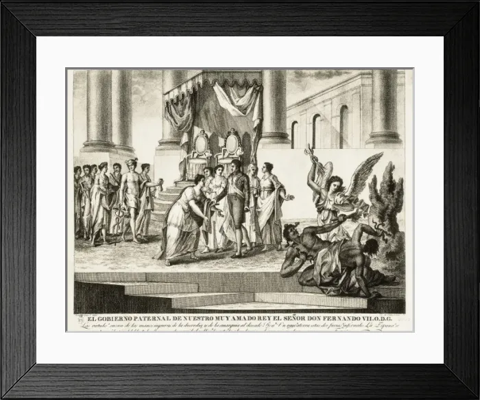 Framed Print : Spain (1814-1833). El gobierno paternal de nuestro Framed Print : Spain (1814-1833). El gobierno paternal de nuestro