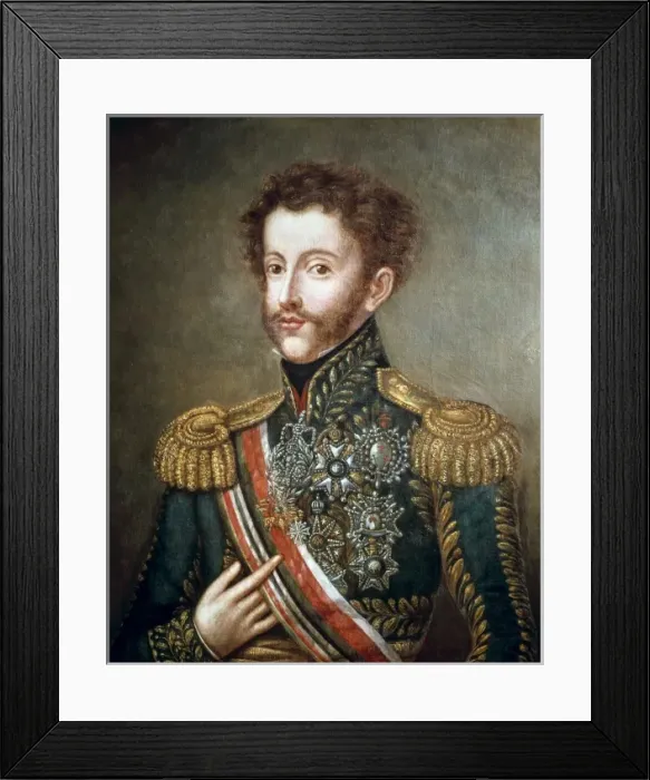 Framed Print : PEDRO I of Brazil (1798-1834). Emperor of Brazil Framed Print : PEDRO I of Brazil (1798-1834). Emperor of Brazil