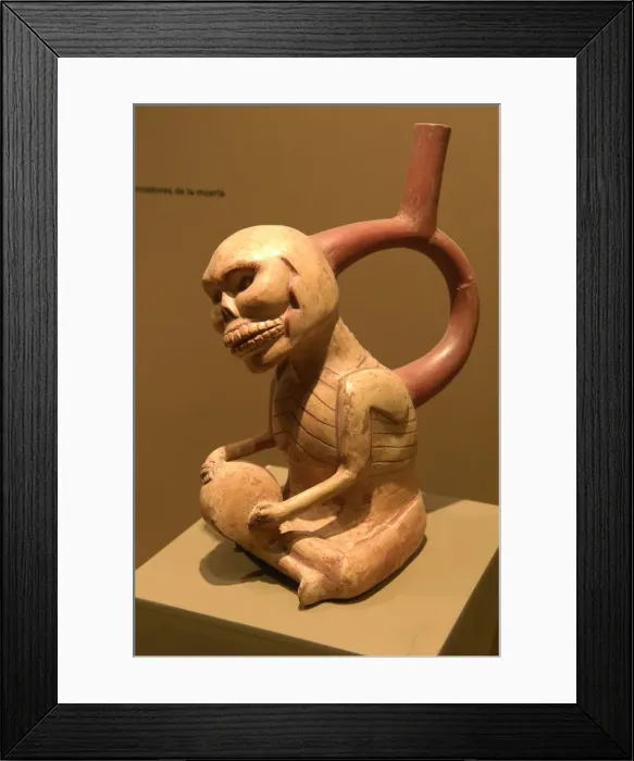 Framed Print : Ceramics depicting the stages of life (3rd c Framed Print : Ceramics depicting the stages of life (3rd c