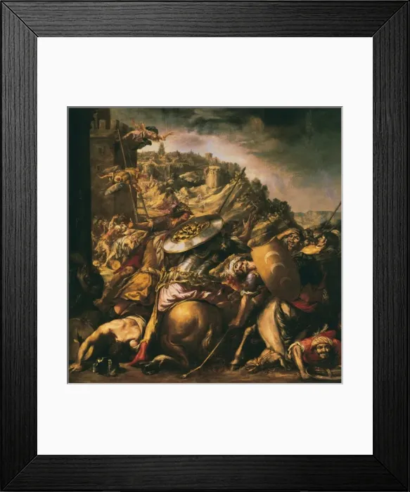 Framed Print : VALDɓLEAL, Juan de (1622-1690). The Retreat Framed Print : VALDɓLEAL, Juan de (1622-1690). The Retreat