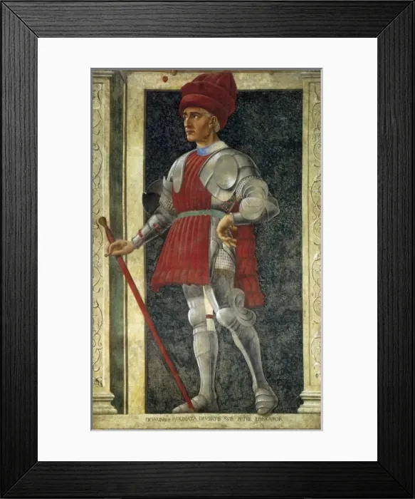 Framed Print : CASTAGNO, Andrea del (1423-1457). Portrait of Framed Print : CASTAGNO, Andrea del (1423-1457). Portrait of