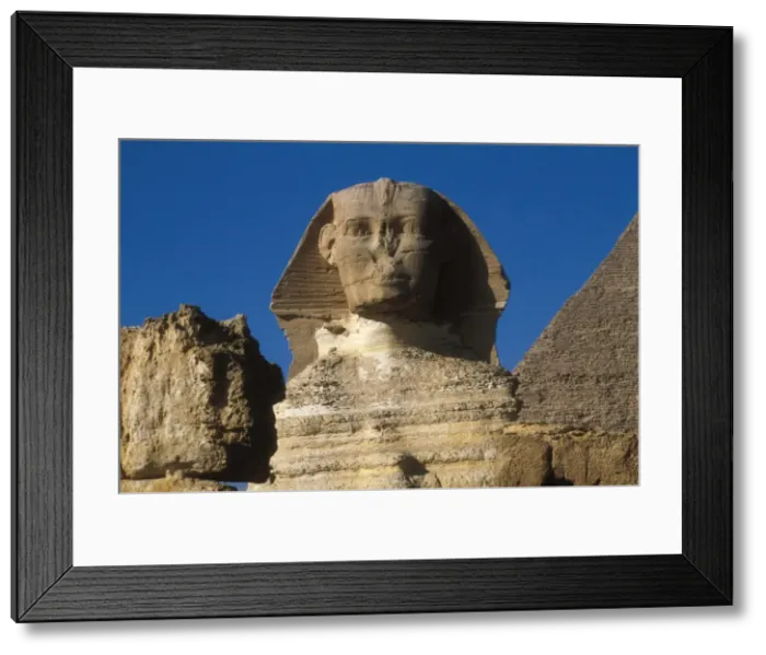 Framed Print : The Giza Sphinx. 26th-25th c. BC. EGYPT. GIZA Framed Print : The Giza Sphinx. 26th-25th c. BC. EGYPT. GIZA