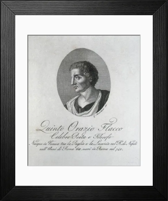 Framed Print : Horace, Quintus Horatius Flaccus (65-8 BC). Latin Framed Print : Horace, Quintus Horatius Flaccus (65-8 BC). Latin
