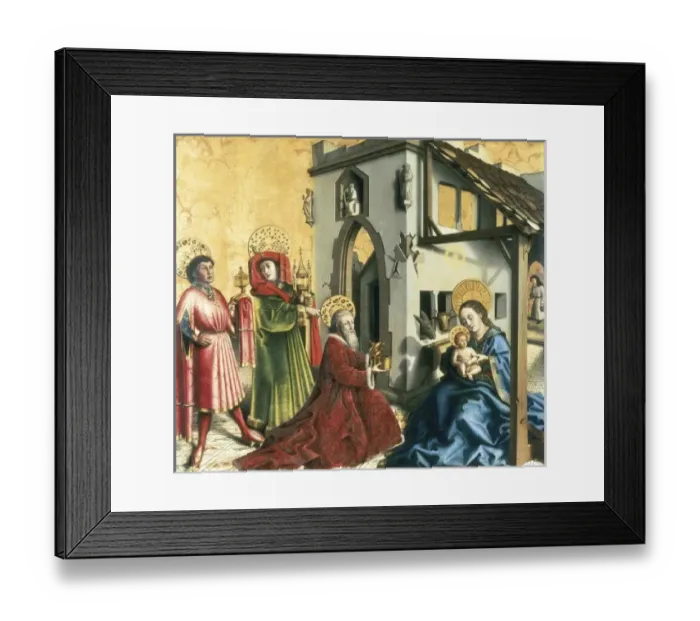 Framed Print : Witz, Konrad (1400-1445). The Adoration of Framed Print : Witz, Konrad (1400-1445). The Adoration of
