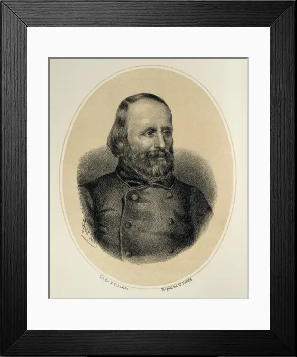 Framed Print : GARIBALDI, Giuseppe (1807-1882). Italian military Framed Print : GARIBALDI, Giuseppe (1807-1882). Italian military